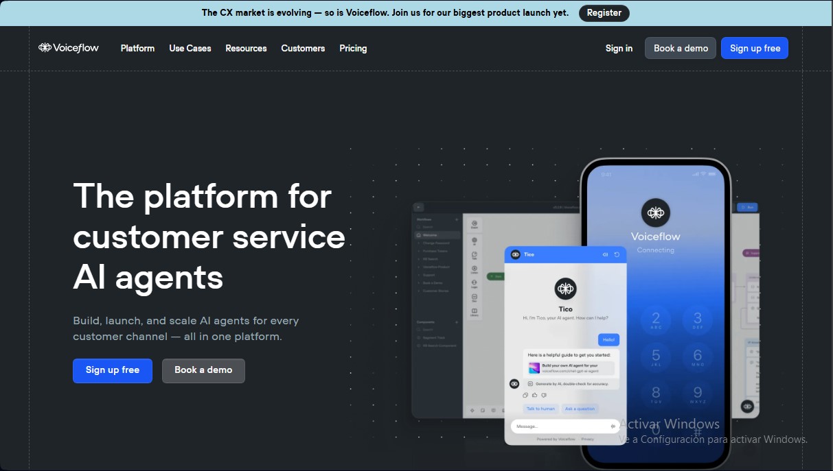 Voiceflow screenshot 1