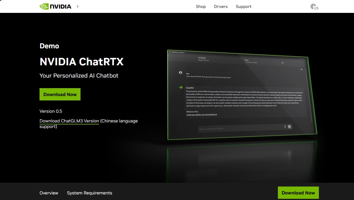 NVIDIA ChatRTX screenshot 1