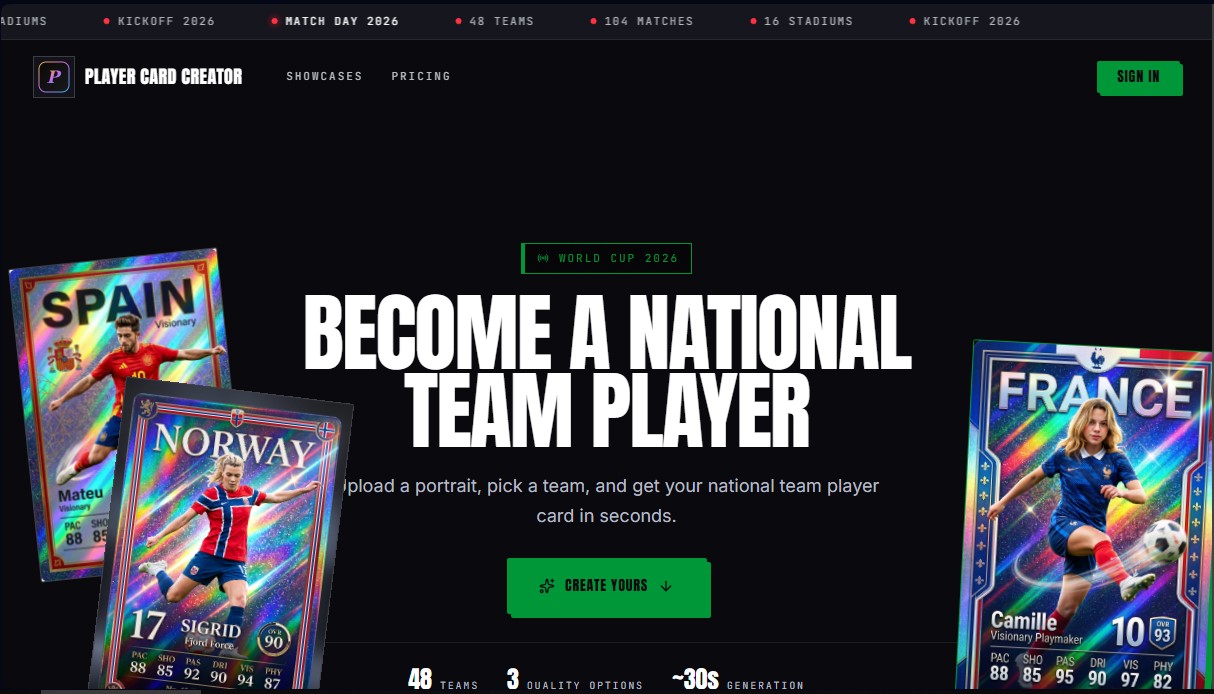 Player Card Creator screenshot 1