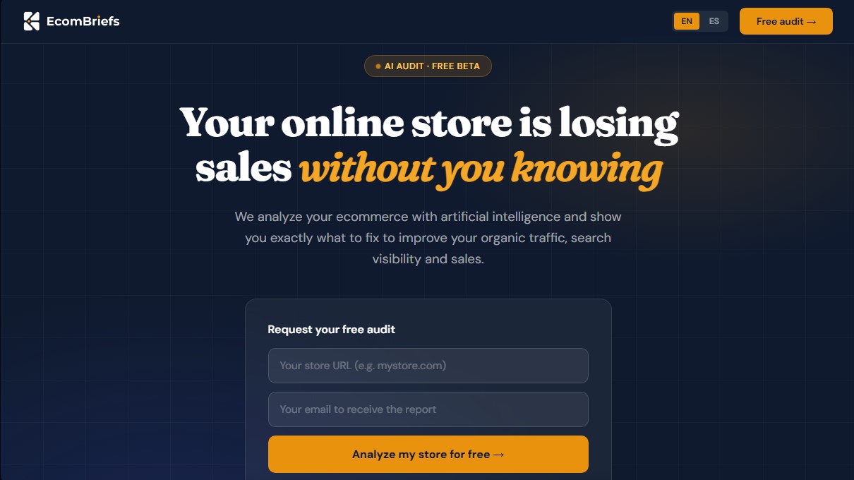 EcomBriefs screenshot 1