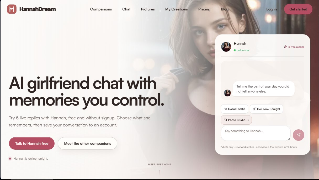 HannahDream screenshot 1