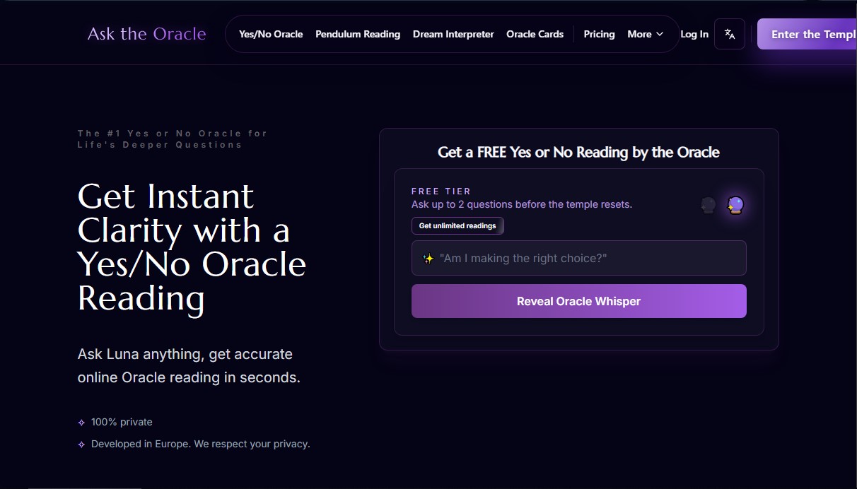Ask The Oracle screenshot 1