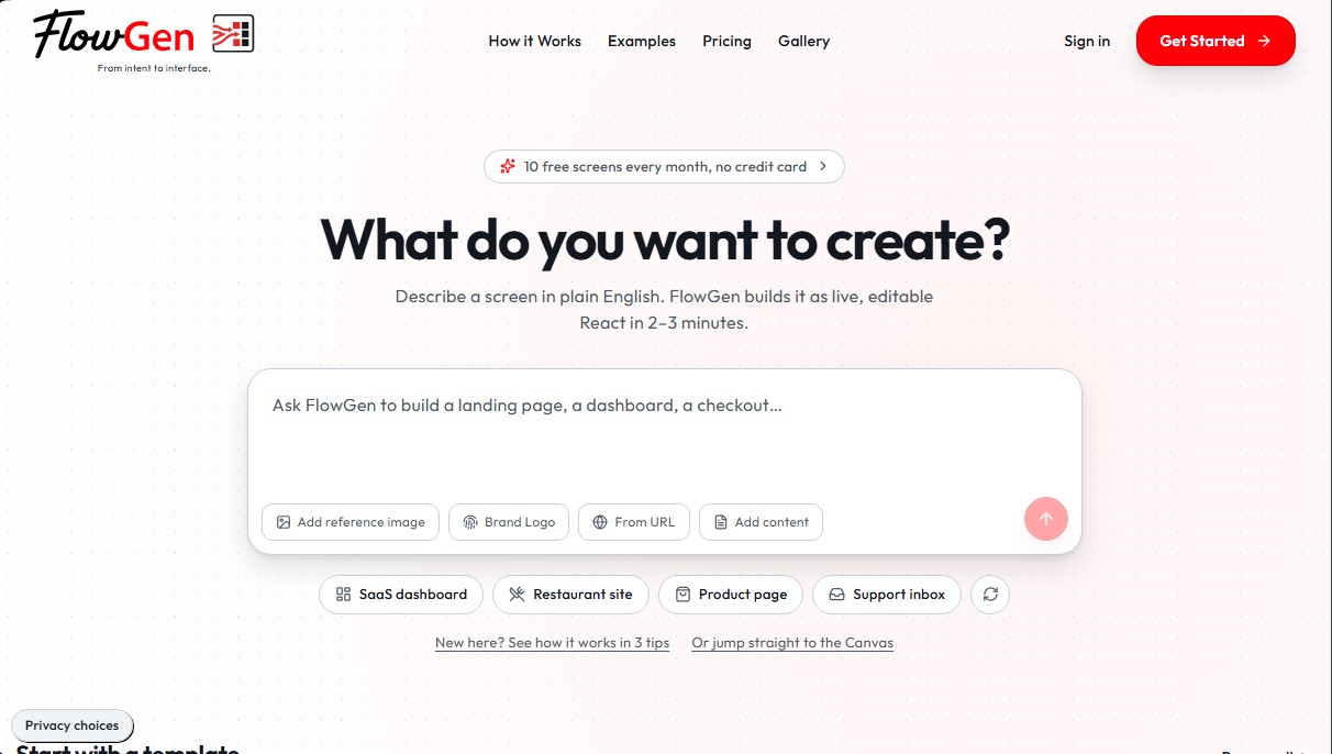 FlowGen screenshot 1
