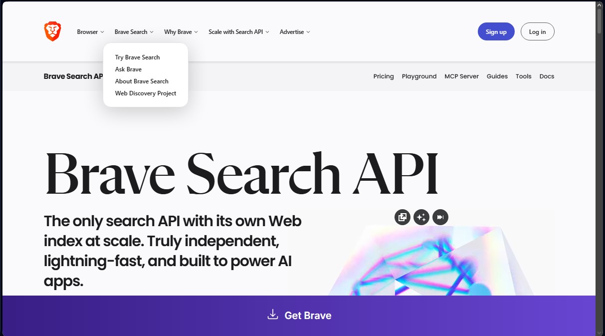 Brave Search API screenshot 1