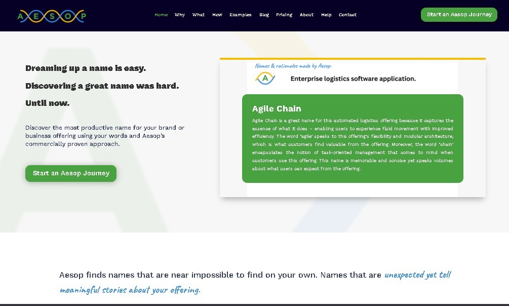 Aesop screenshot 1