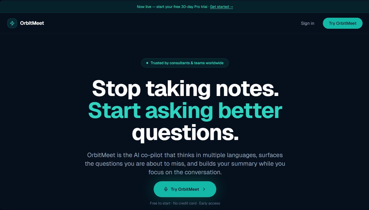 OrbitMeet screenshot 1
