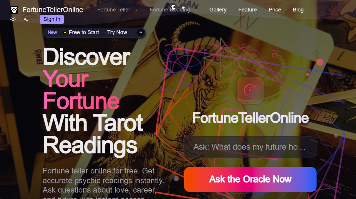 Fortune Teller Online screenshot 1