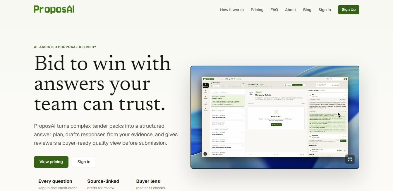 ProposAI screenshot 1