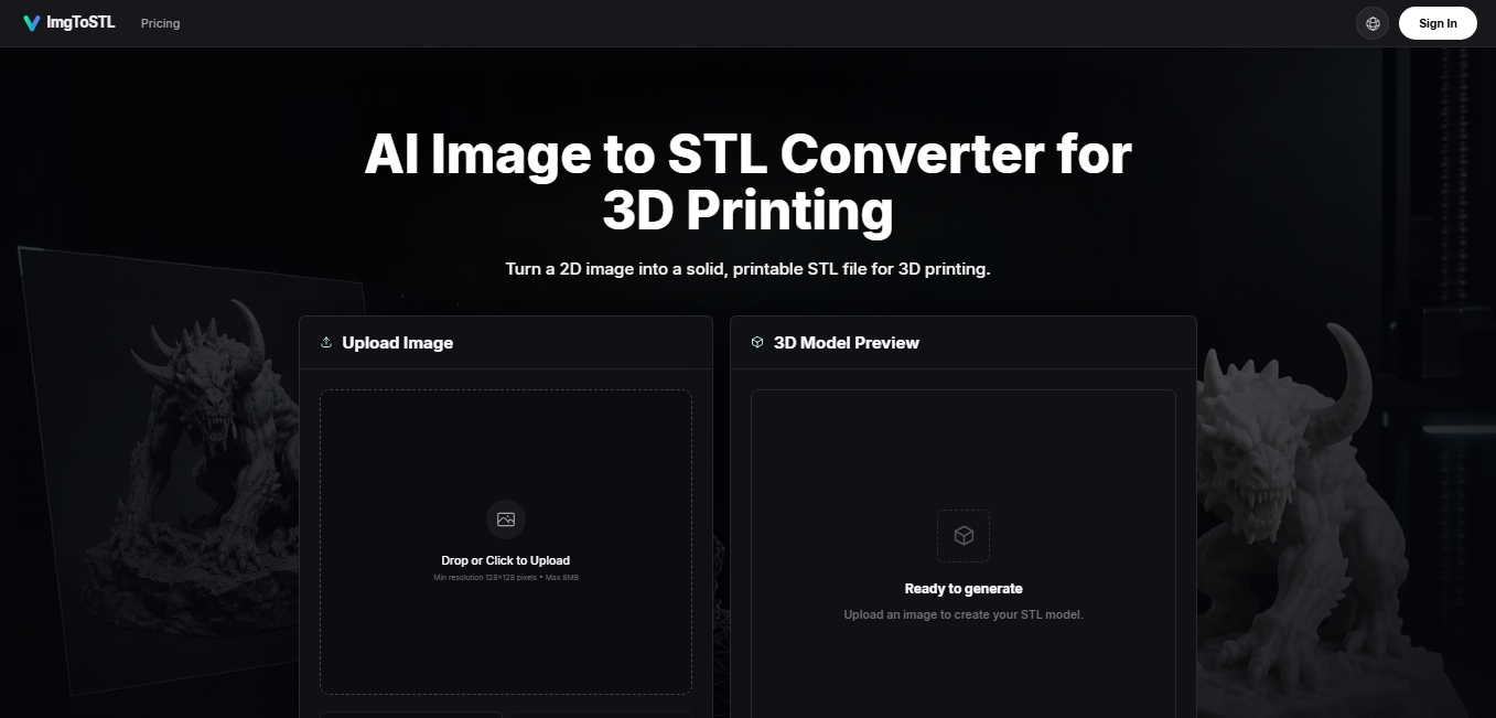 Image to STL screenshot 1