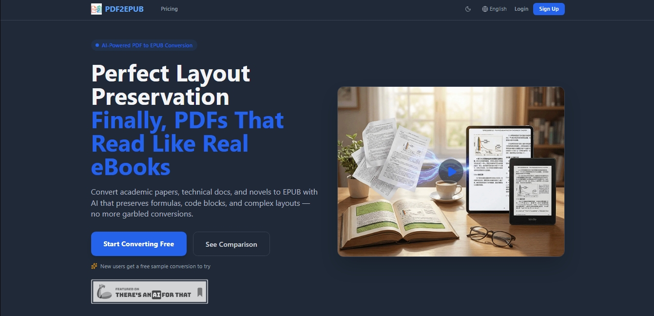PDF2EPUB.ai screenshot 1