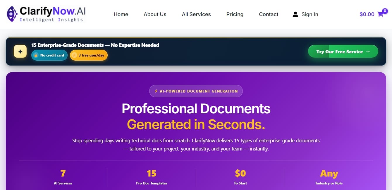 ClarifyNow.AI screenshot 1