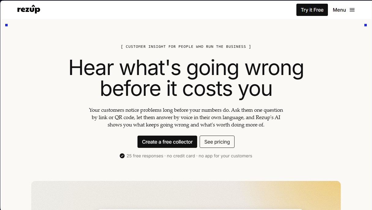 Rezup screenshot 1