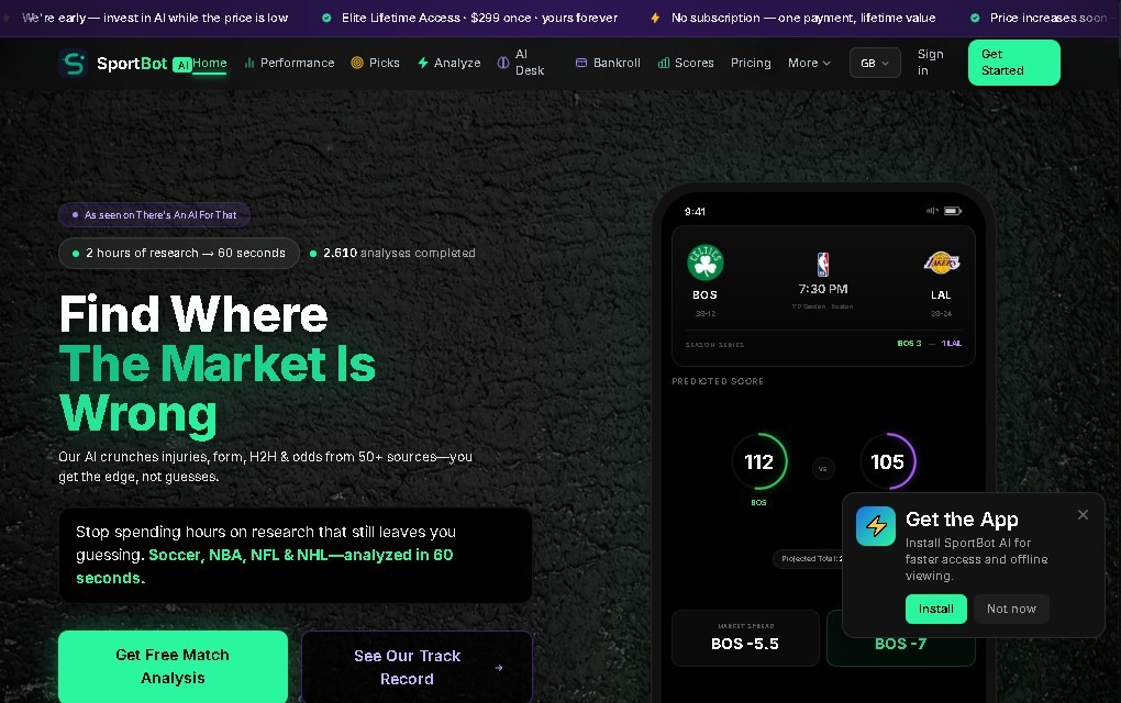 SportBot AI screenshot 1