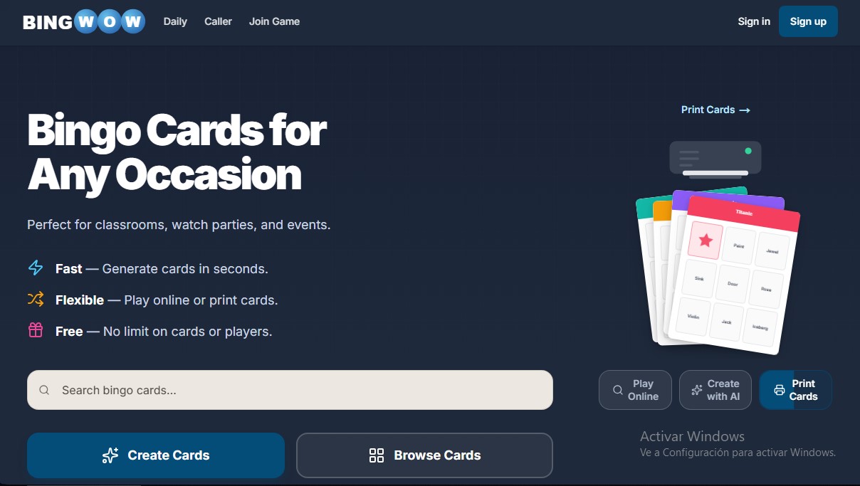 BingWow screenshot 1