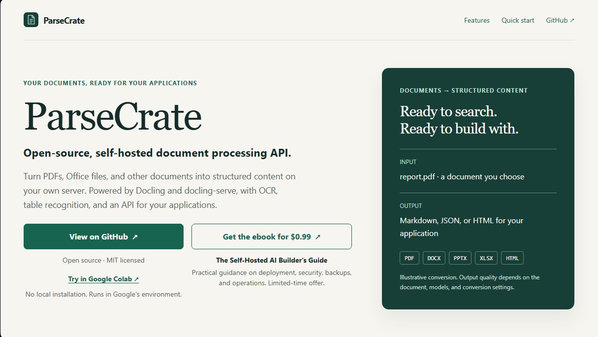 ParseCrate screenshot 1