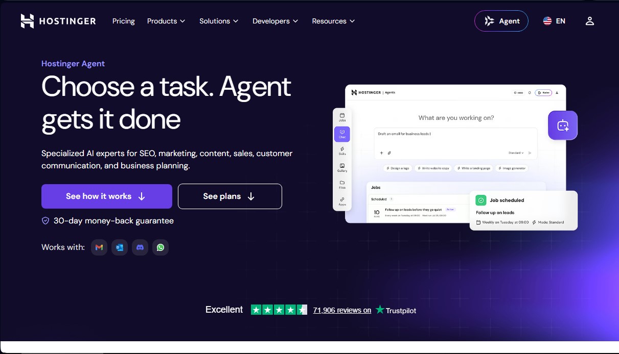 AI Agents Hostinger screenshot 1