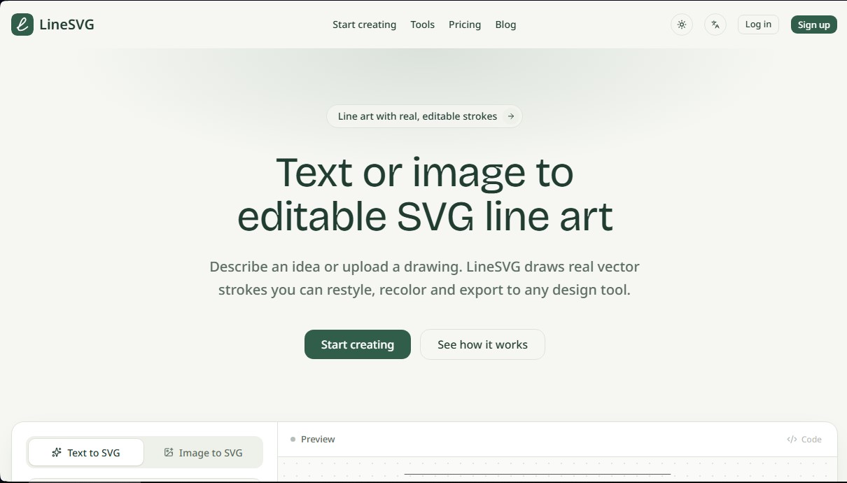 LineSVG screenshot 1