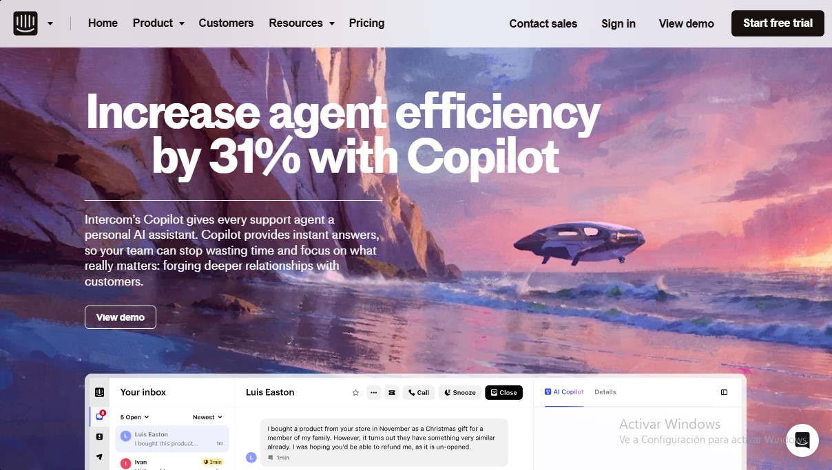 Intercom Copilot screenshot 1