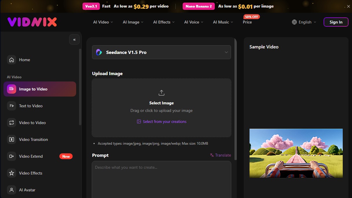 Vidnix screenshot 1