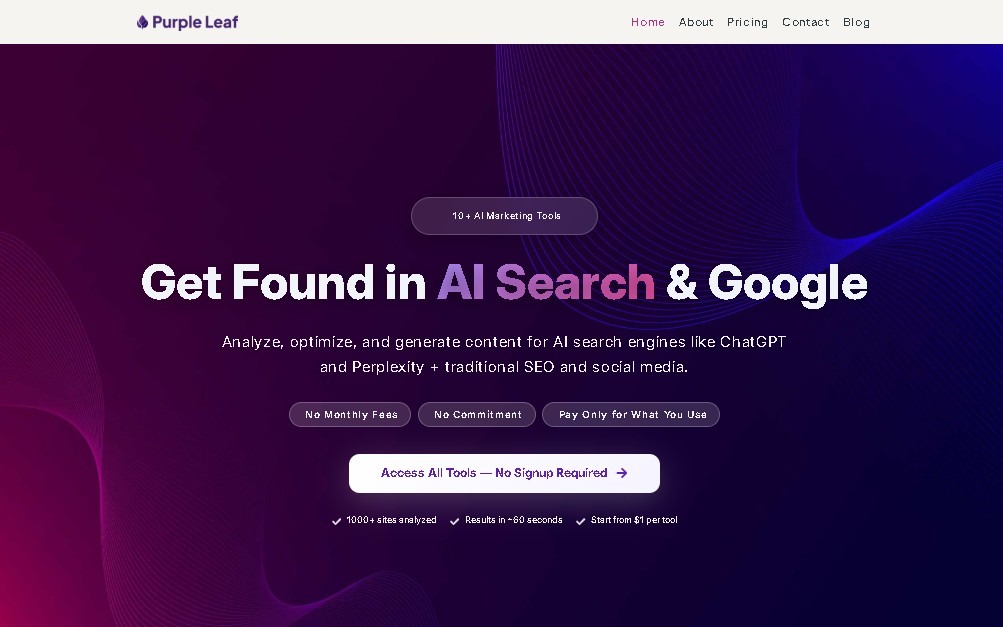 Purple Leaf screenshot 1
