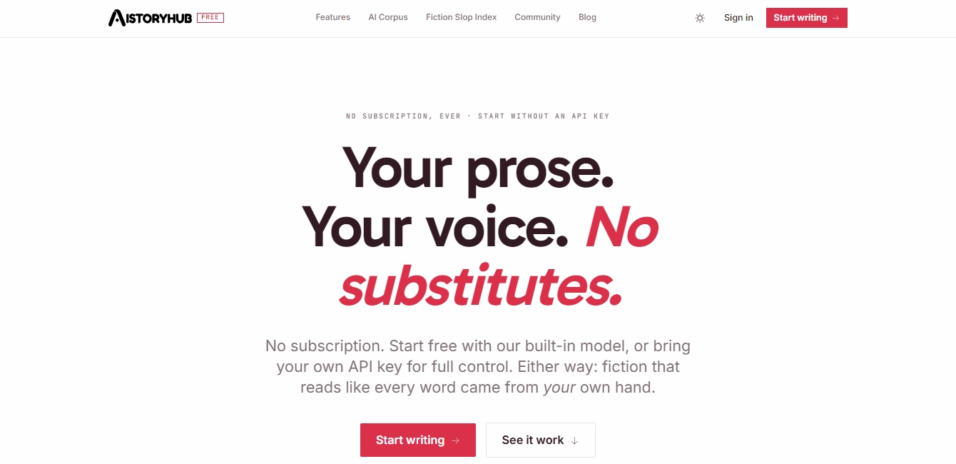 AIStoryHub screenshot 1