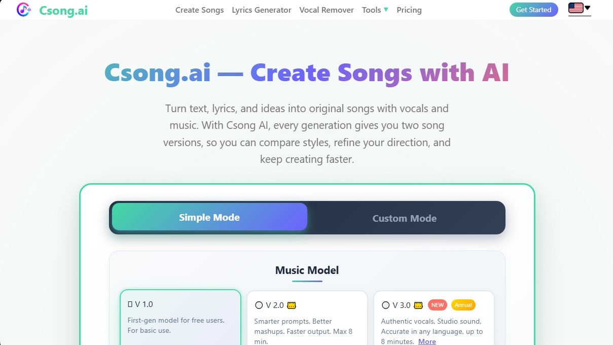 Csong.ai  screenshot 1