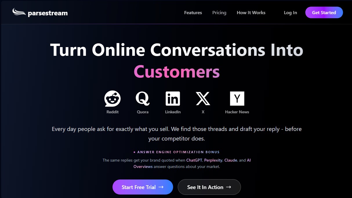 ParseStream screenshot 1