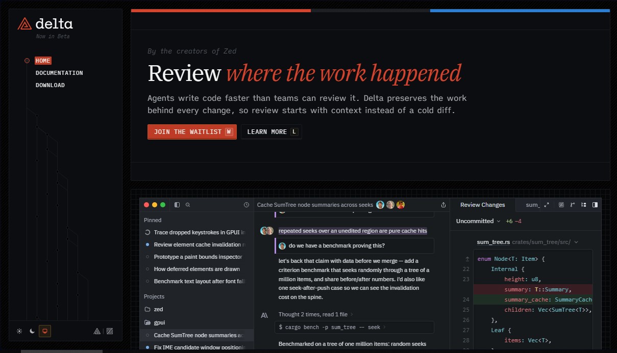 delta.dev screenshot 1