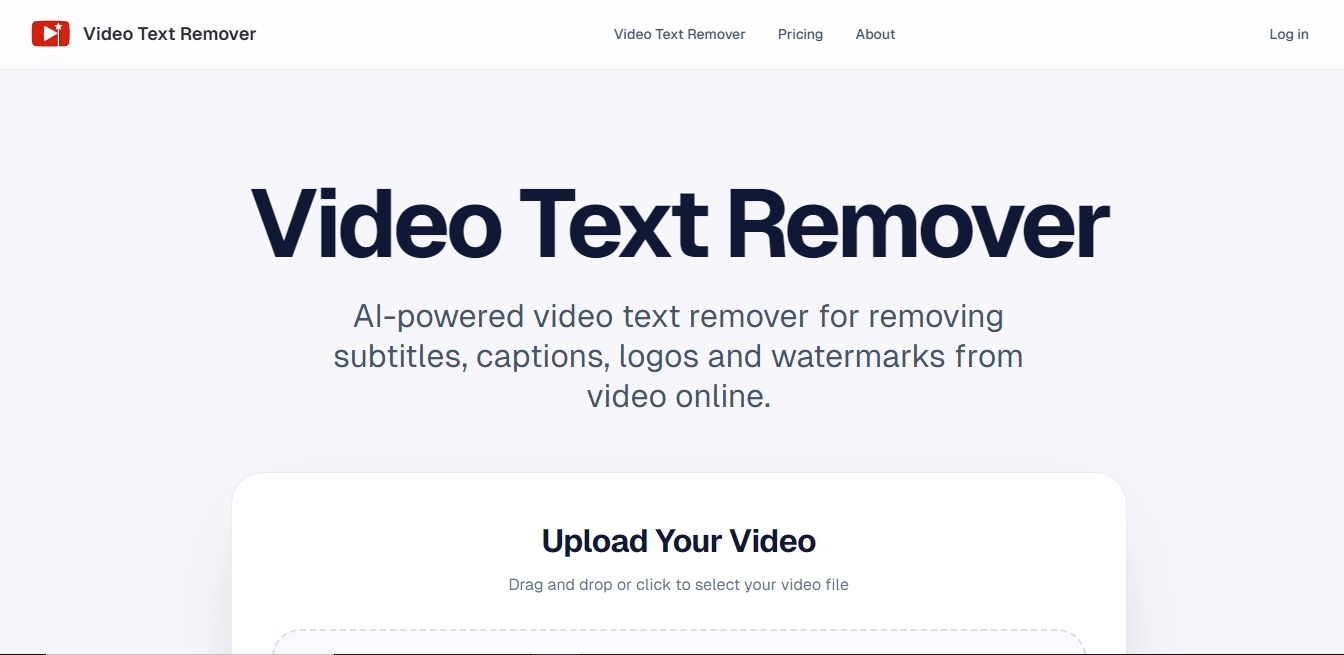 VideoTextRemover.com screenshot 1