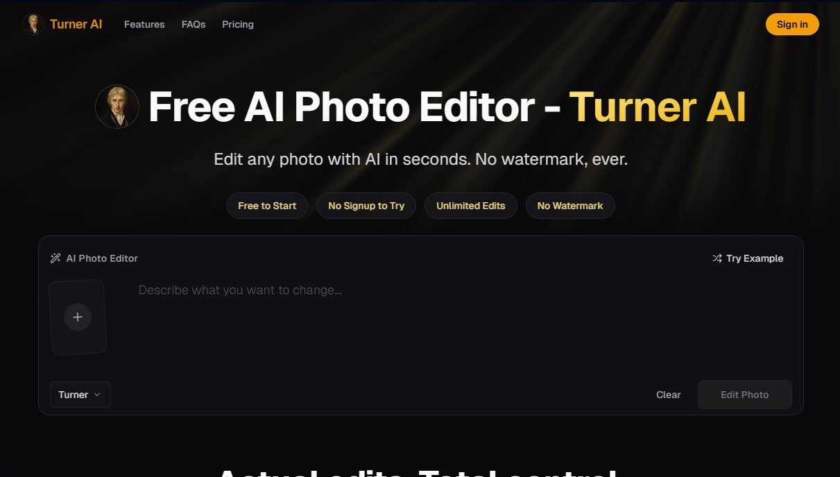 Turner AI screenshot 1