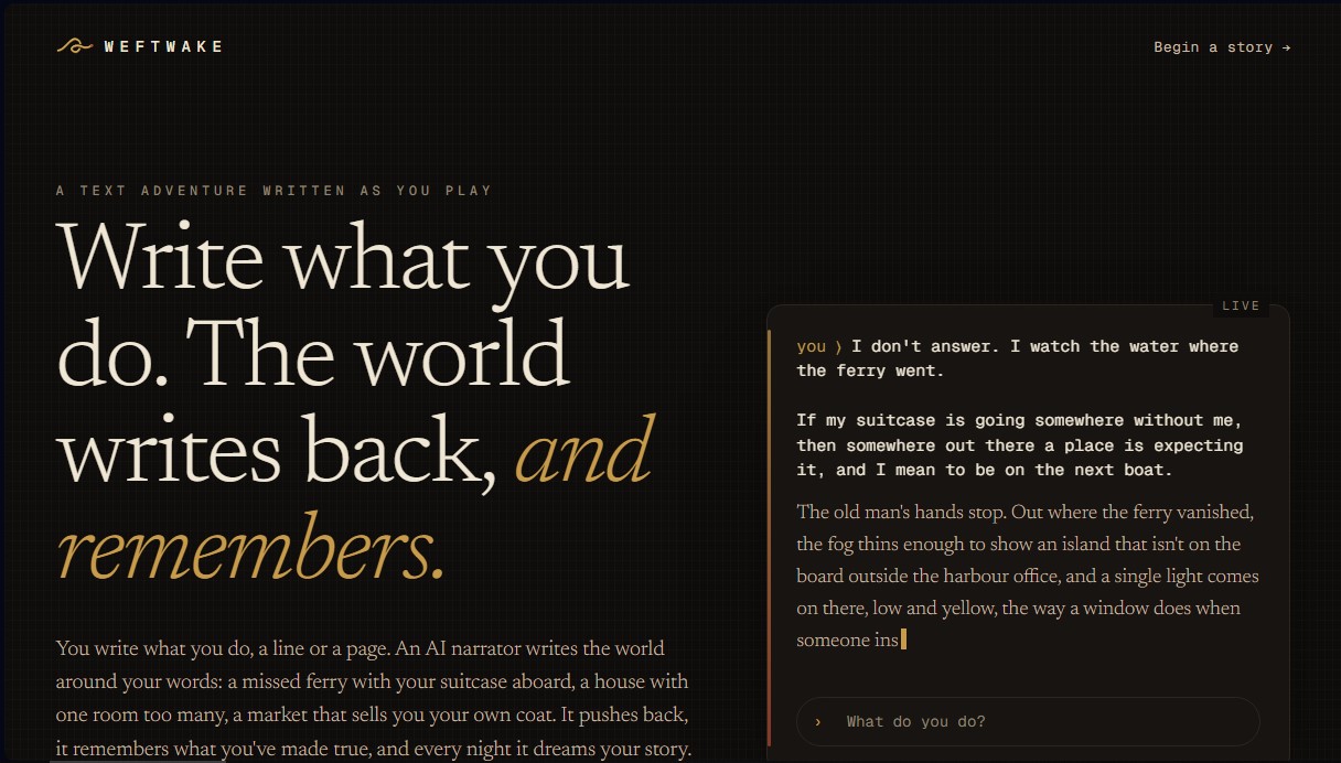 Weftwake screenshot 1