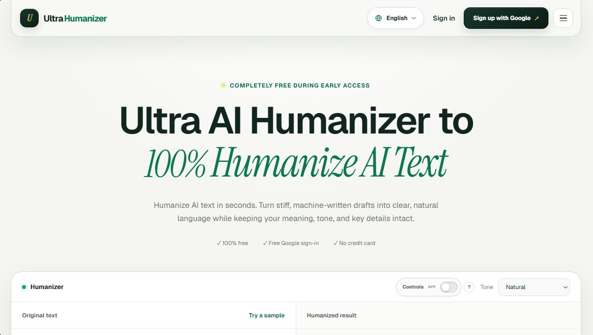 UltraHumanizer screenshot 1