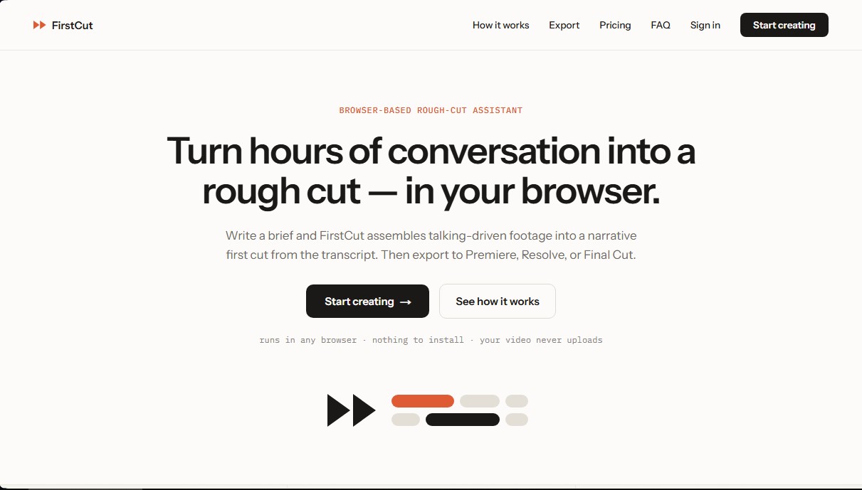 FirstCut screenshot 1