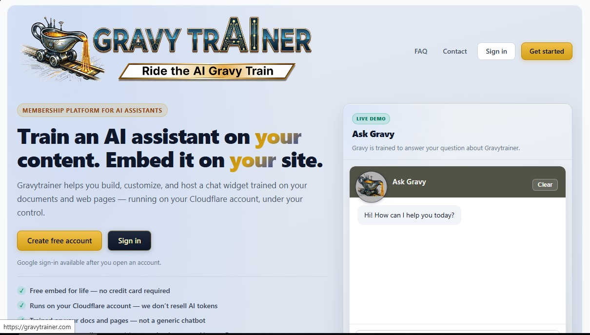 Gravytrainer screenshot 1