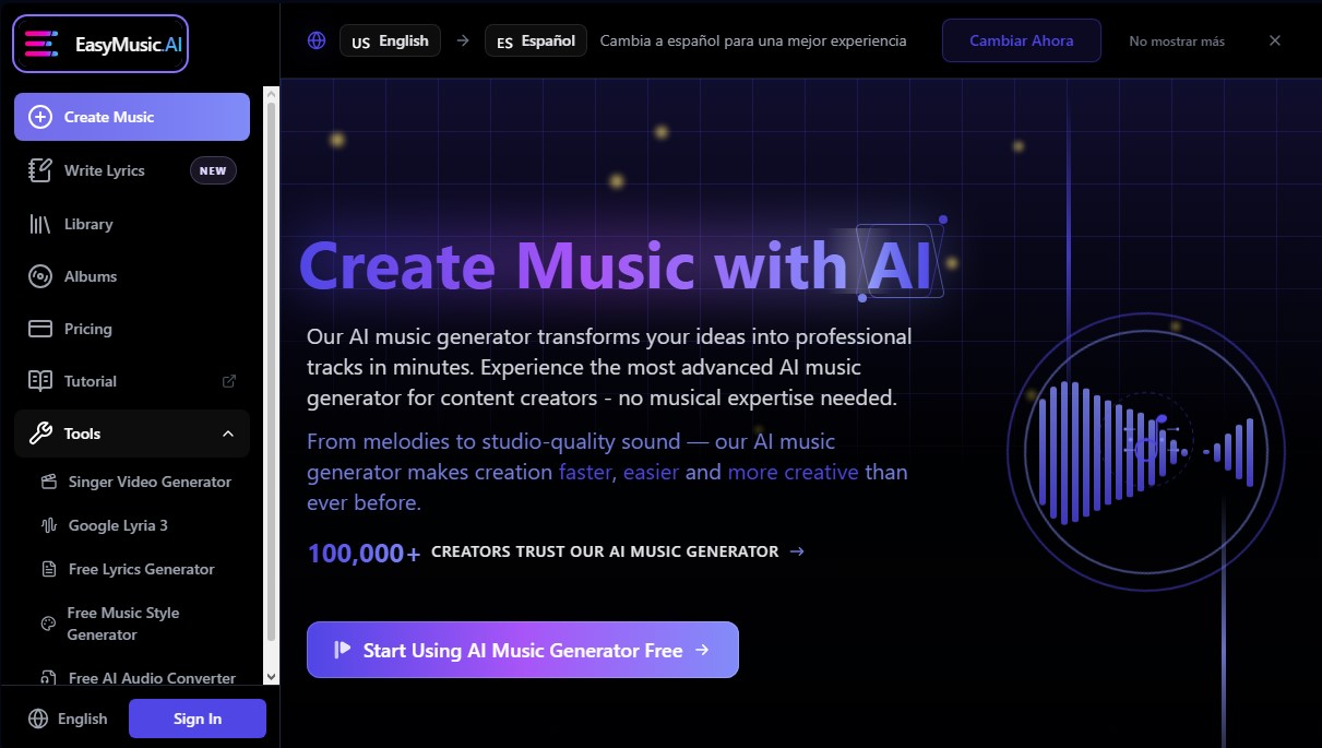 EasyMusic.AI screenshot 1