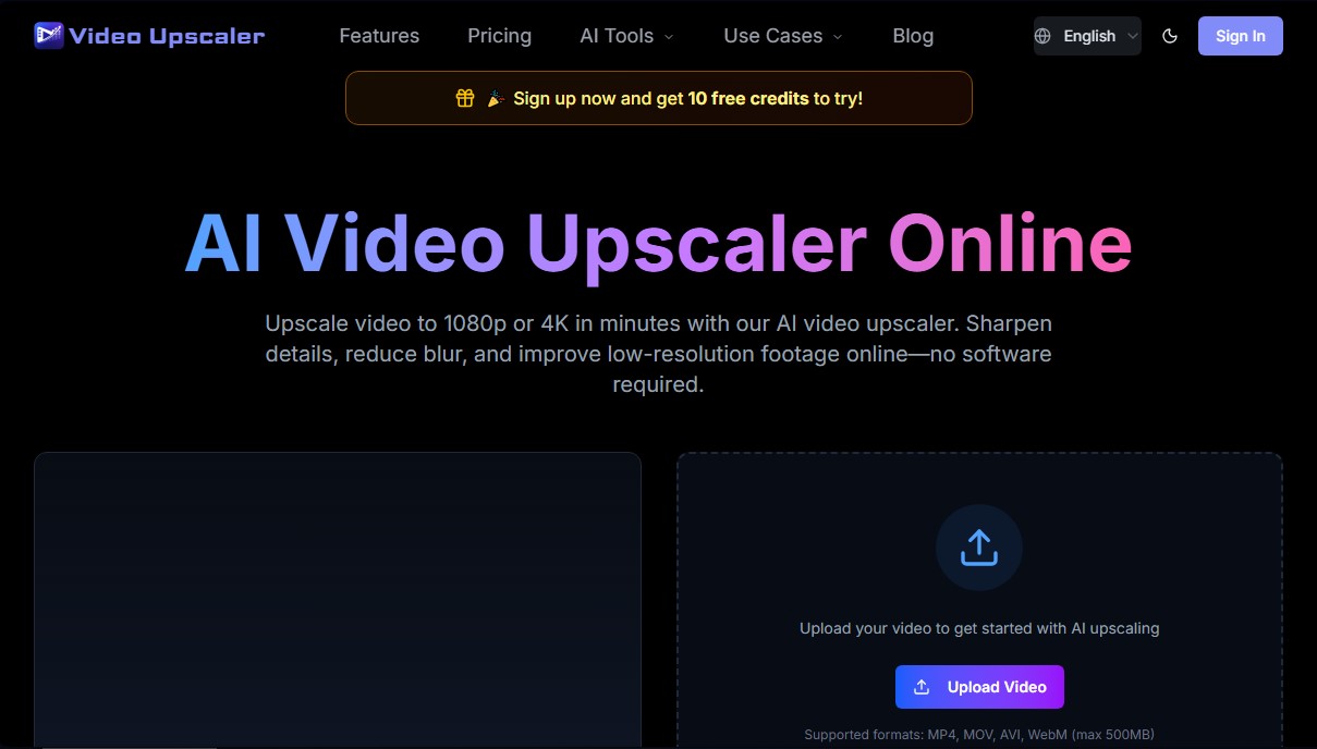 VideoUpscale.net screenshot 1