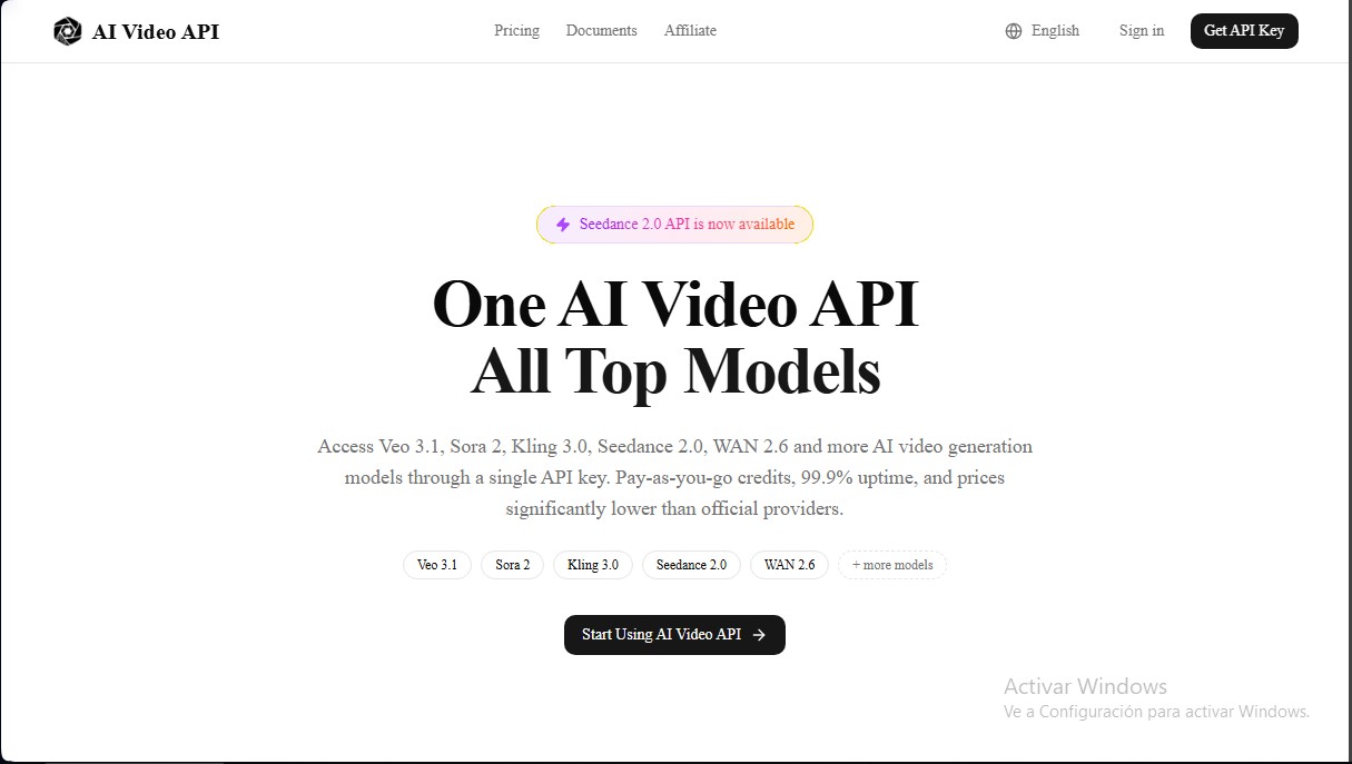 AI Video API.ai screenshot 1