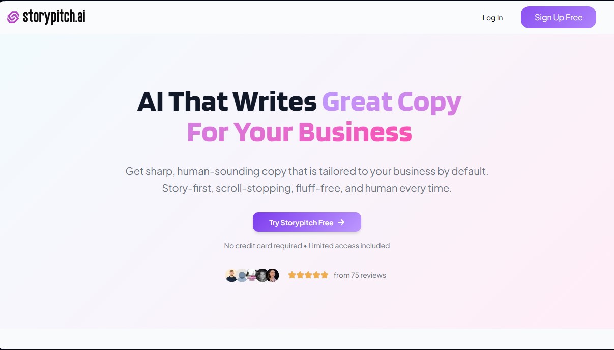Storypitch.ai screenshot 1