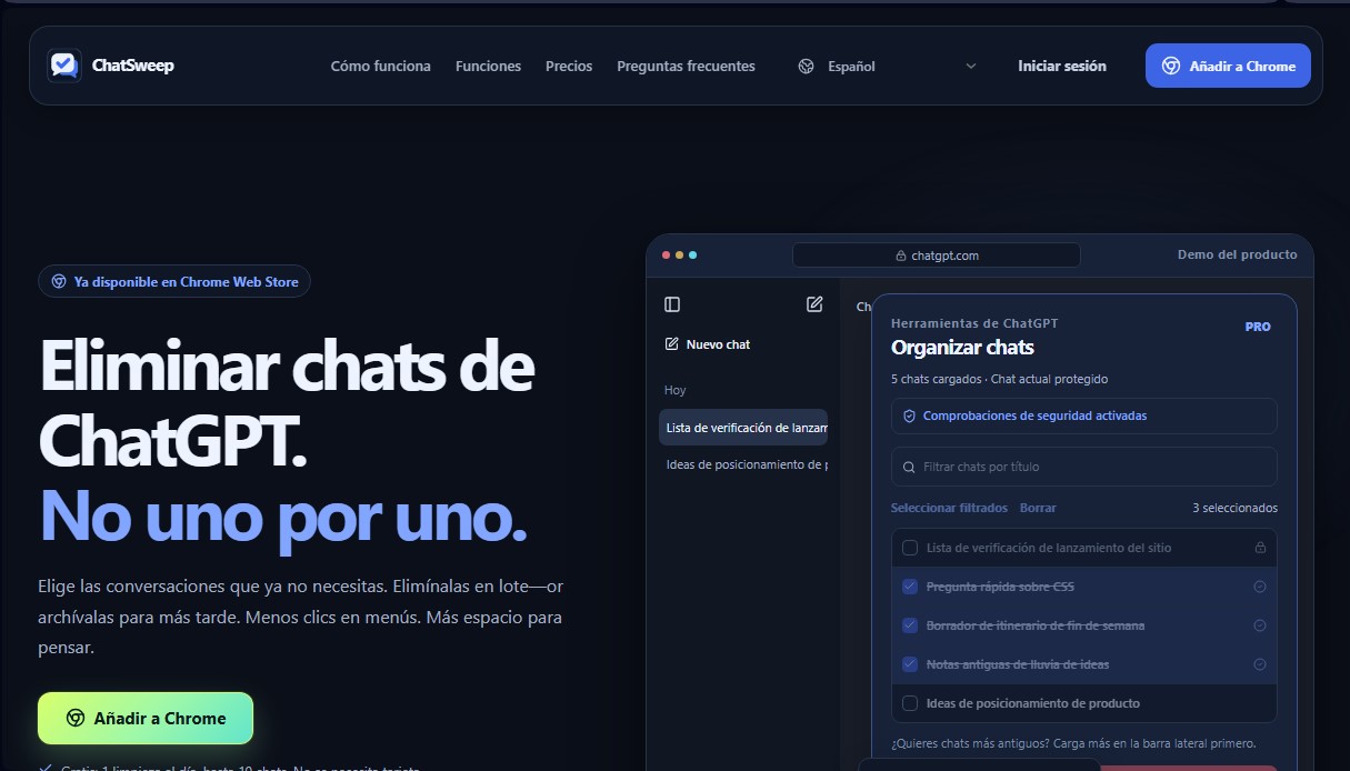 ChatSweep screenshot 1