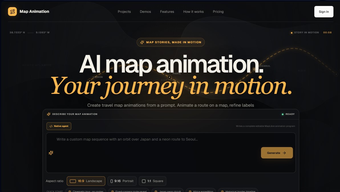 Map Animation screenshot 1