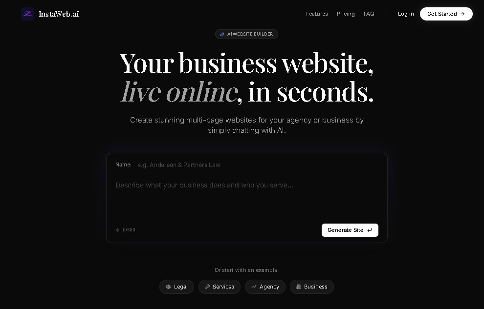 InstaWebAI screenshot 1