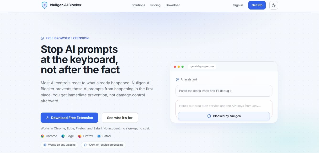 Nullgen AI Blocker screenshot 1