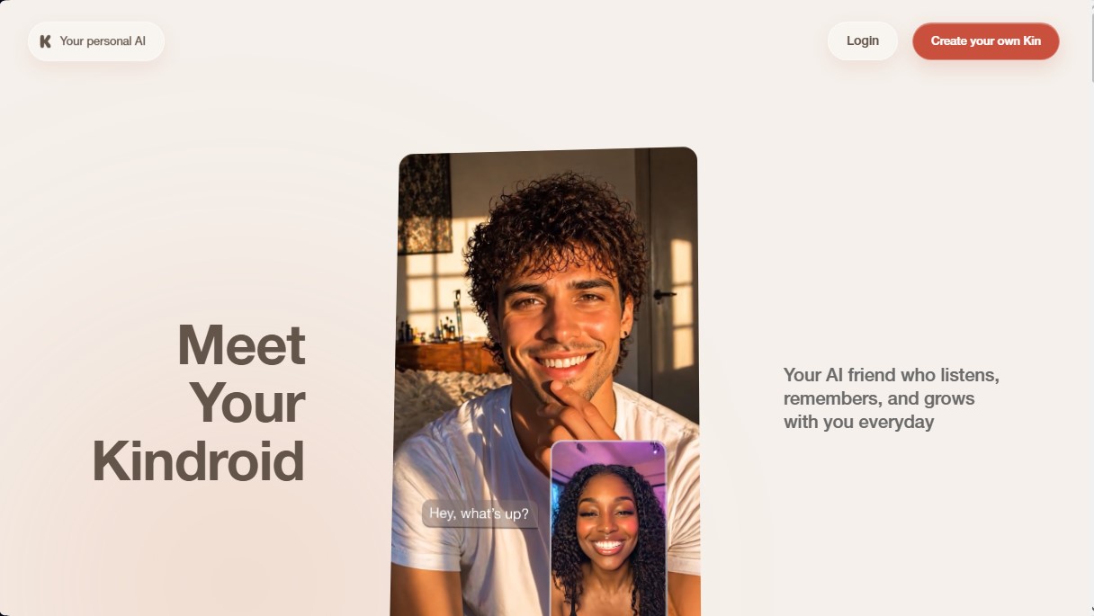 Kindroid screenshot 1