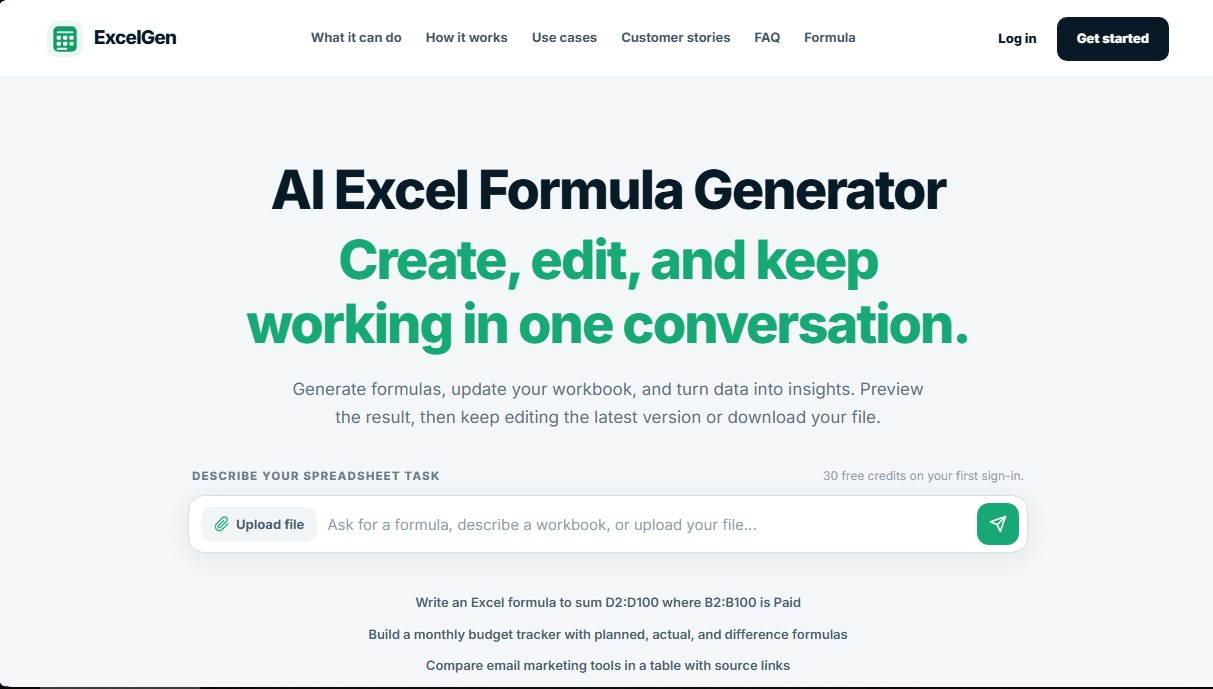 ExcelGen screenshot 1