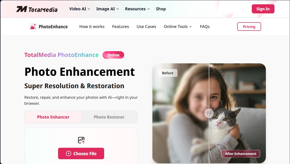 TotalMedia Photo Enhancer screenshot 1