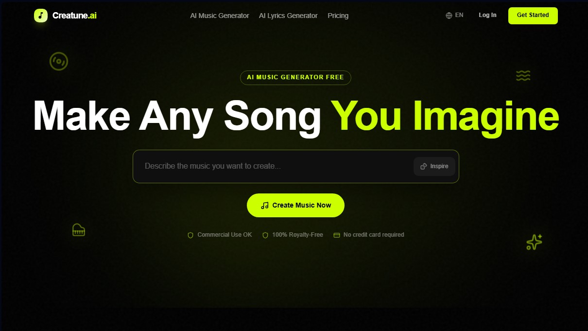 Creatune AI screenshot 1