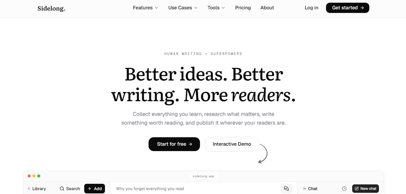 Sidelong screenshot 1