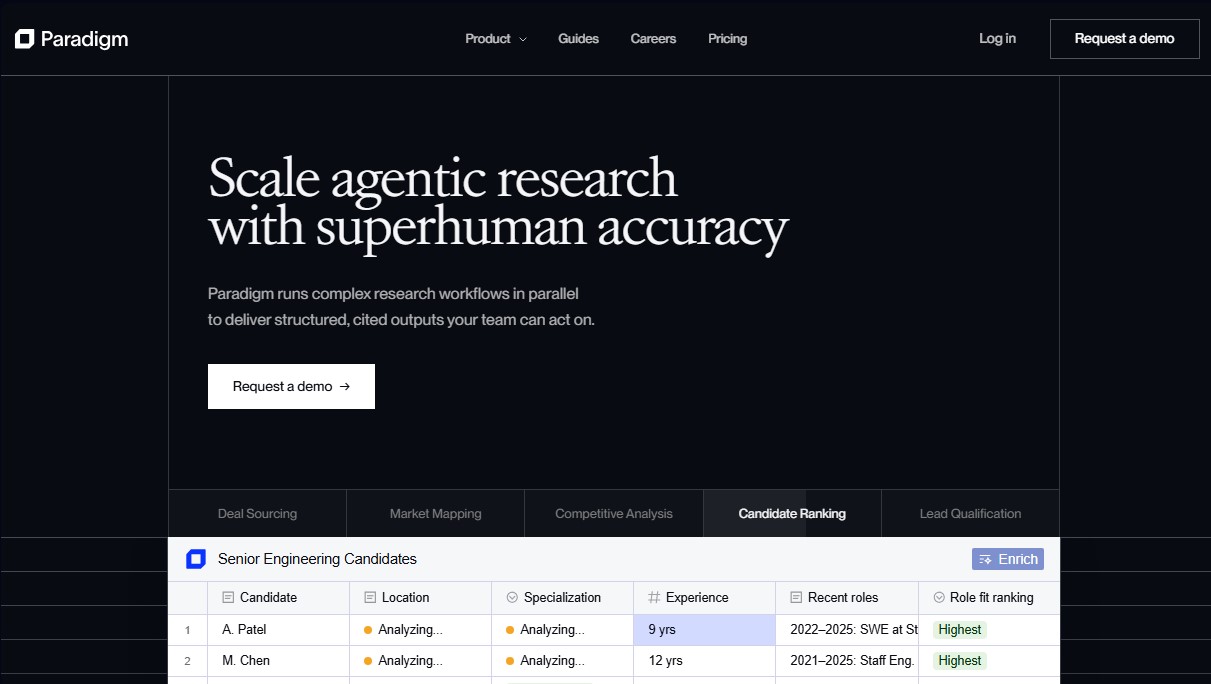 Paradigm screenshot 1
