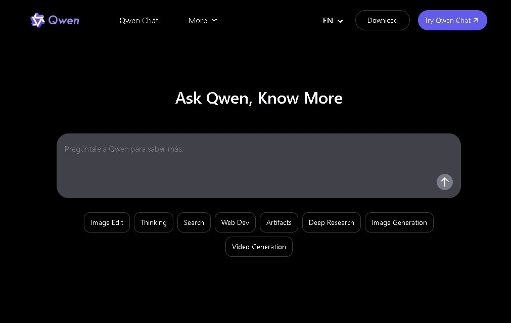 Qwen screenshot 1
