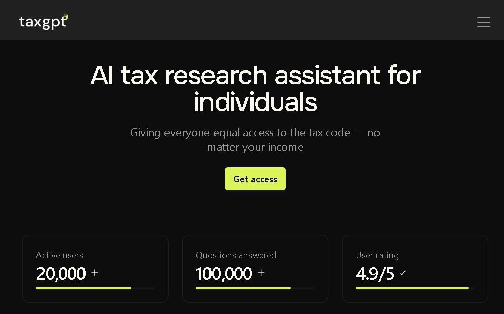 TaxGPT screenshot 1